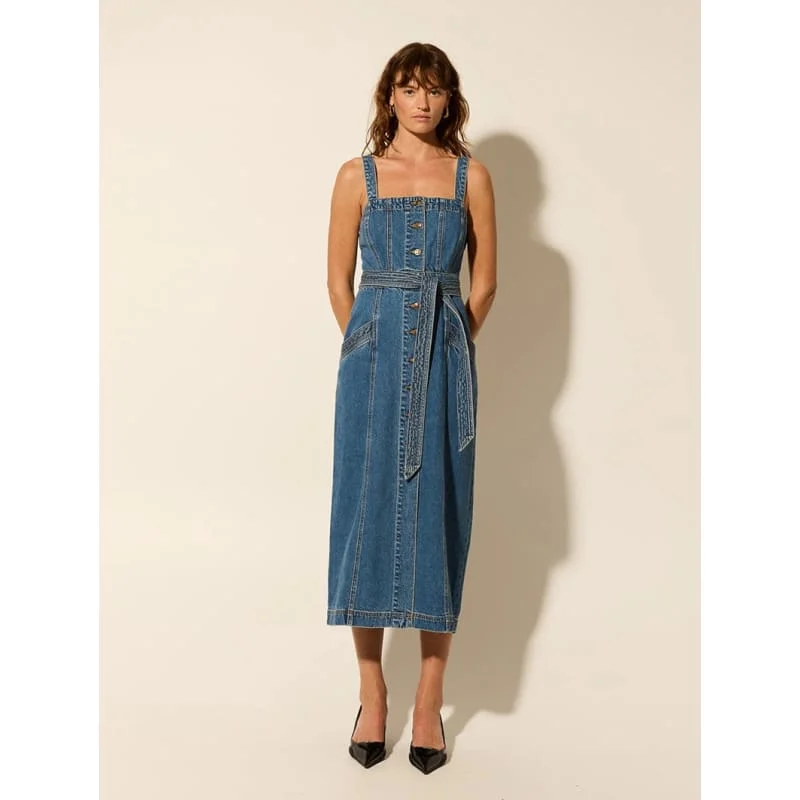 Nova Midi Denim Dress