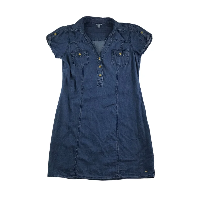 Guess dress women's S blue denim style