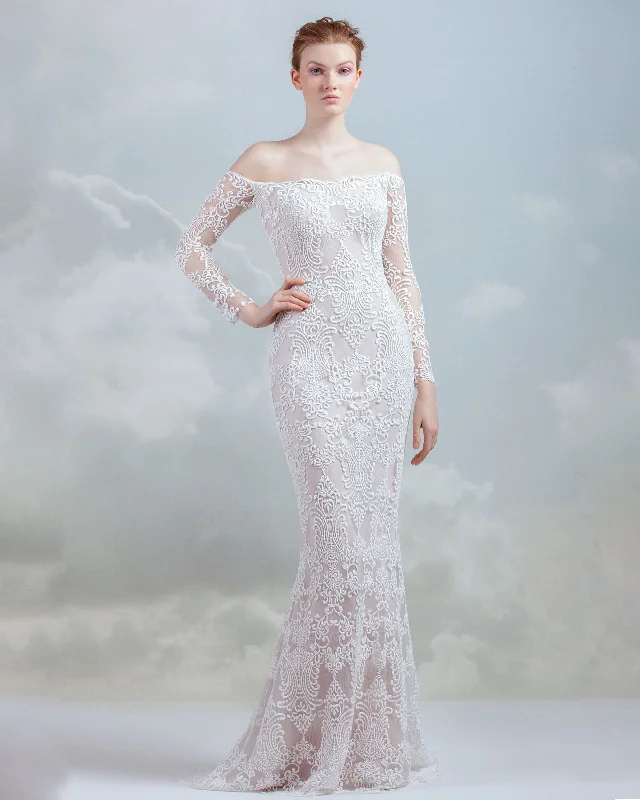 Lace Fitted Gown