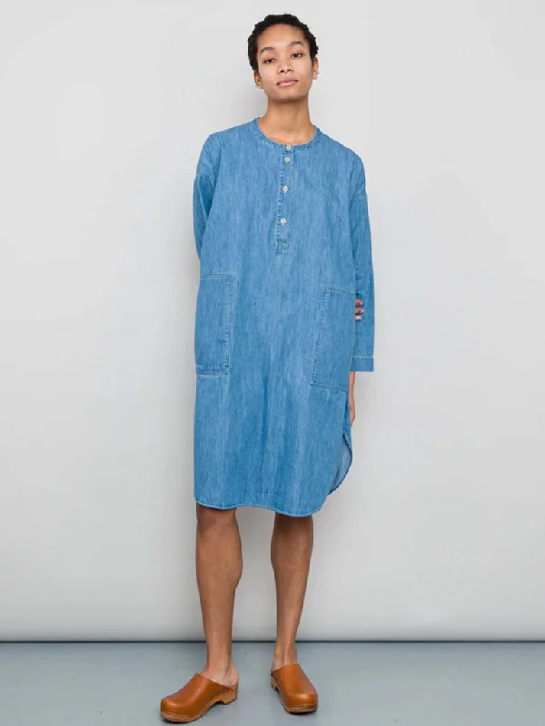 Folk Stack Denim Dress