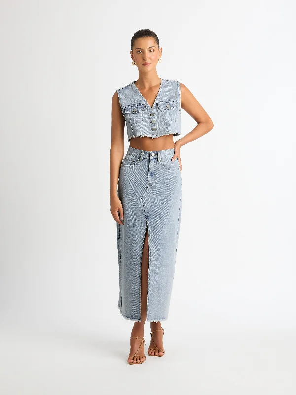 TYRA DENIM SKIRT