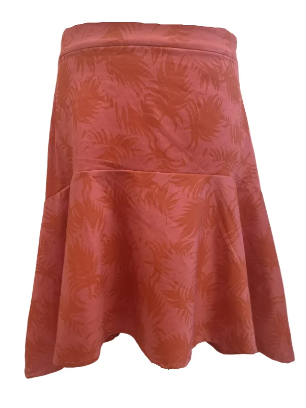 Jasmine Red Denim Skirt