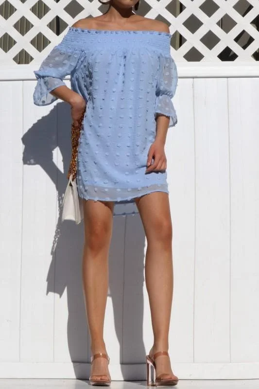 The Off-Shoulder Ruffled Mini Dress