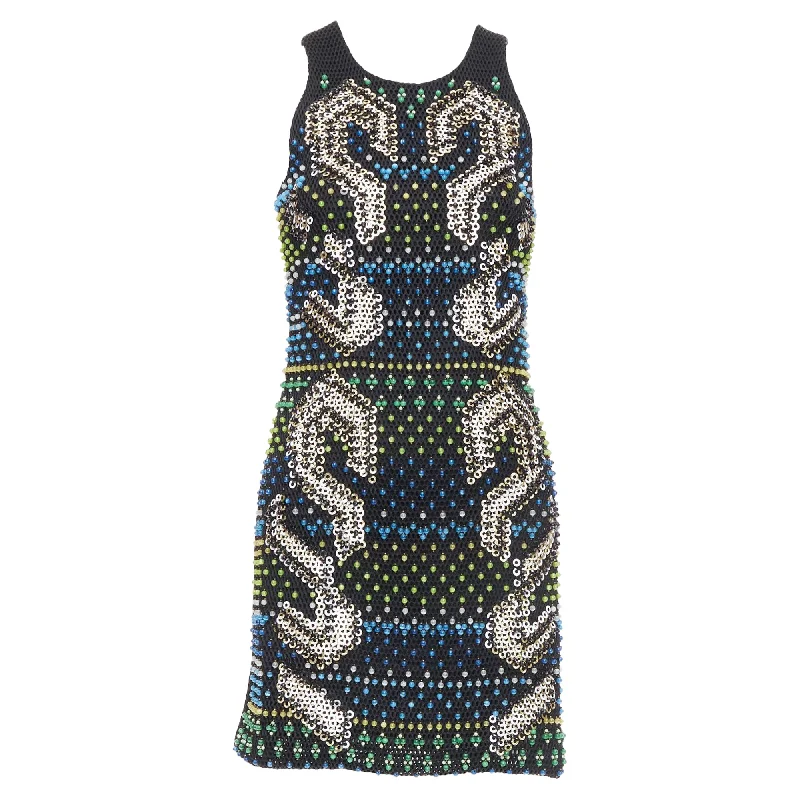 Peter Pilotto Beads Embellished Scuba Mini Dress