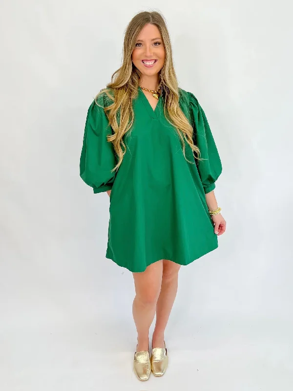 [Entro] Bring Me Along Mini Dress-Green