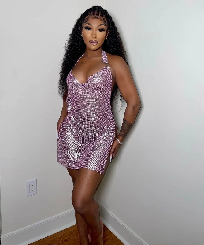 Jasmyn Diamante Mini Dress