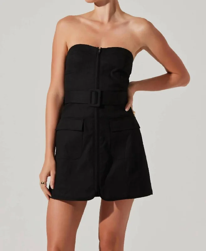 Deniz Mini Dress In Black