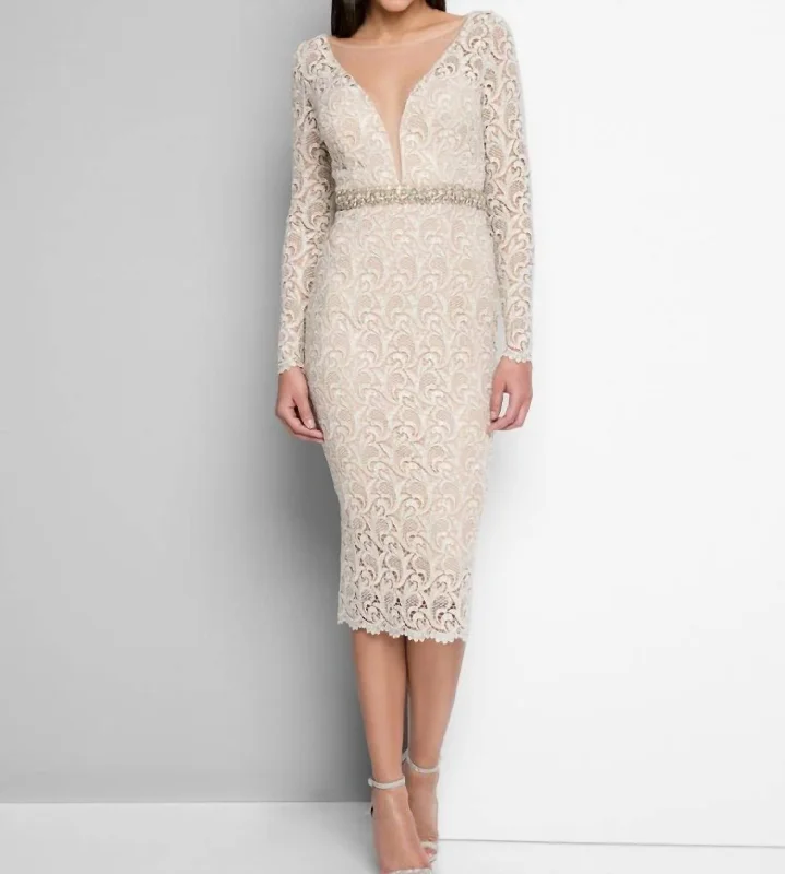 Cocktail Dress In Champagne