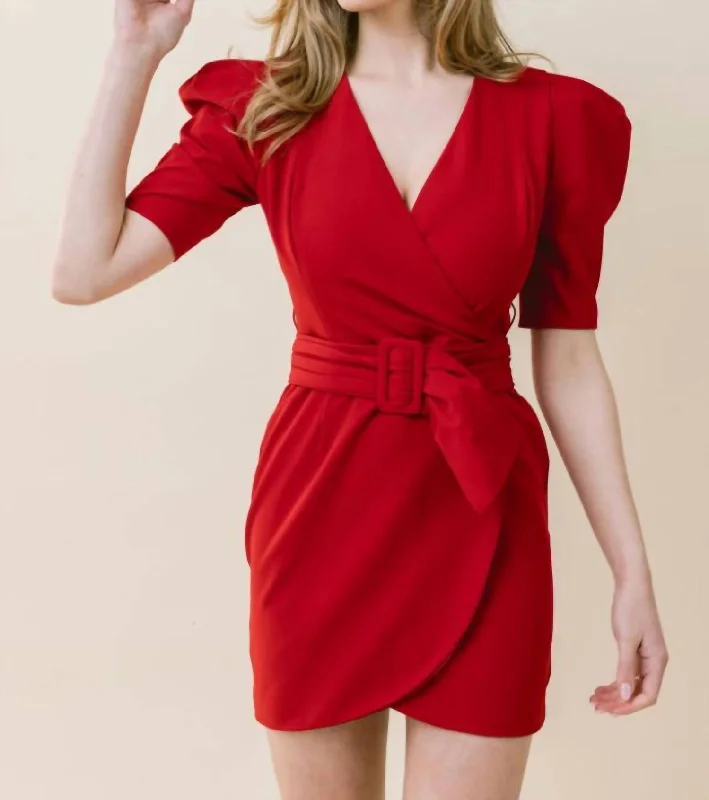 Mill Mini Dress In Red