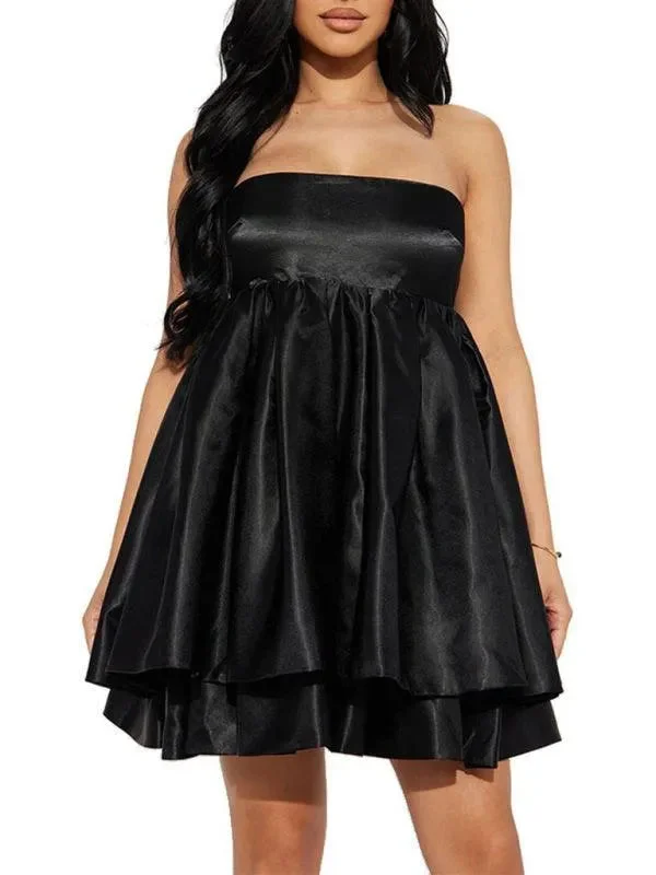 Stylish Party Strapless Mini Dress