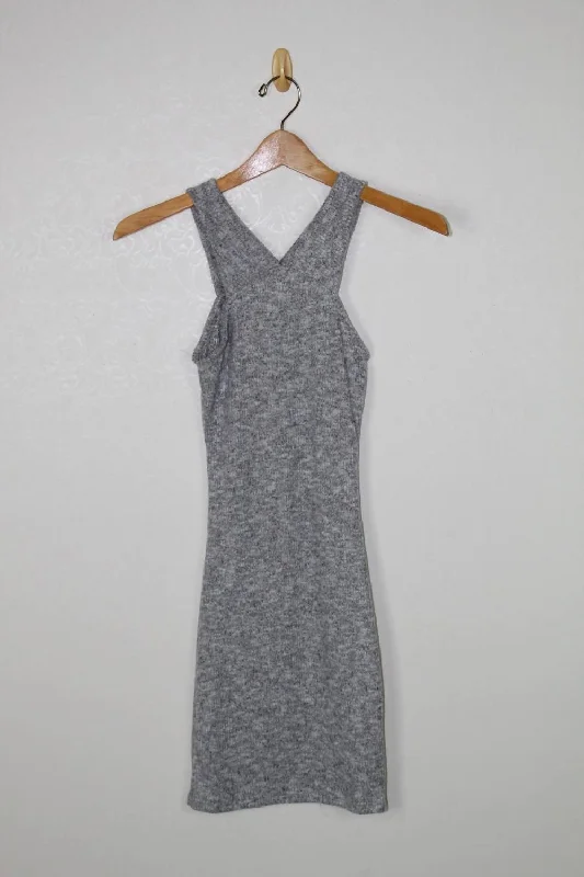 Women's Pony Halter Mini Dress In Grey