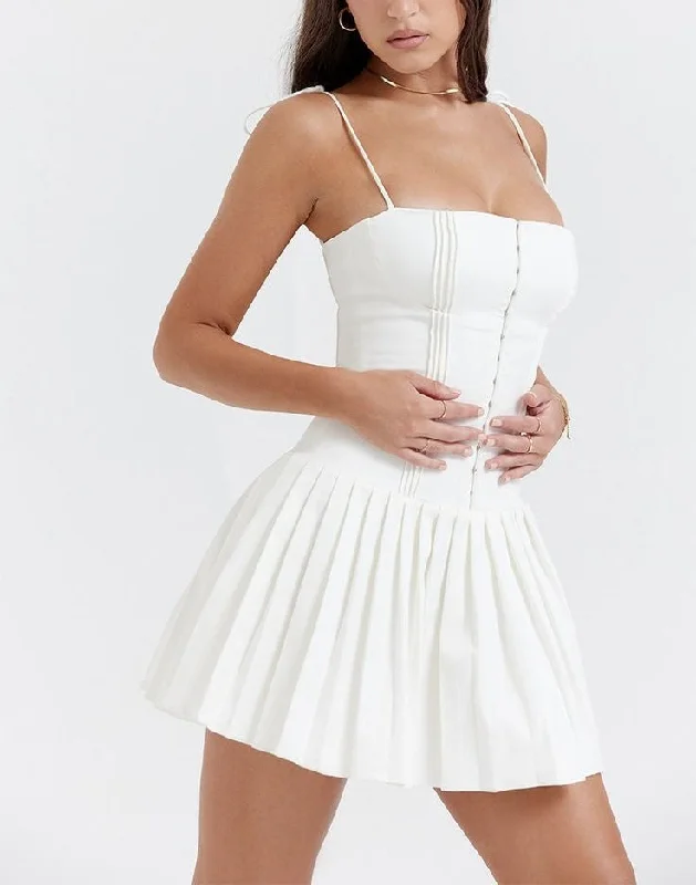 Tennis White Short Dress