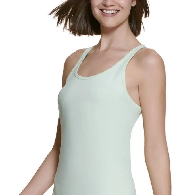 Calvin Klein Women's Side Pocket Exercise Dress Green Size Medium