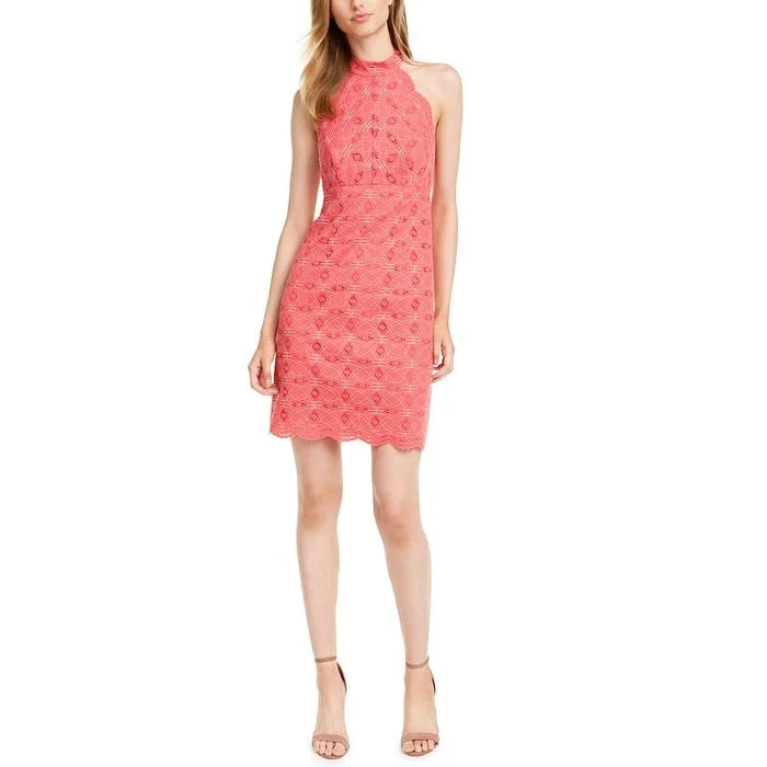 Trina Turk Women's Eames Lace Sheath Dress Pink Size 10