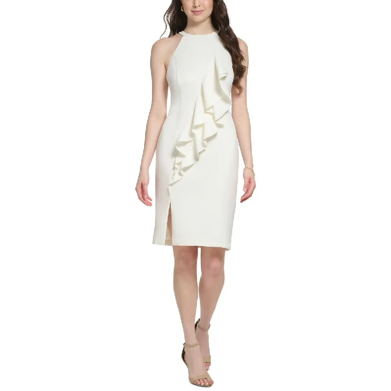 Vince Camuto Women's Halter Bodycon Dress White Size 8