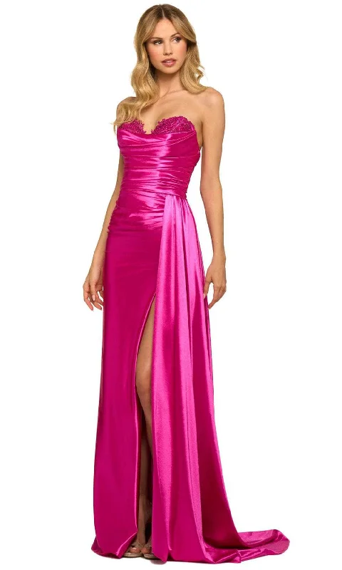 Sherri Hill 55230 - Strapless Ruched Bodice Evening Gown