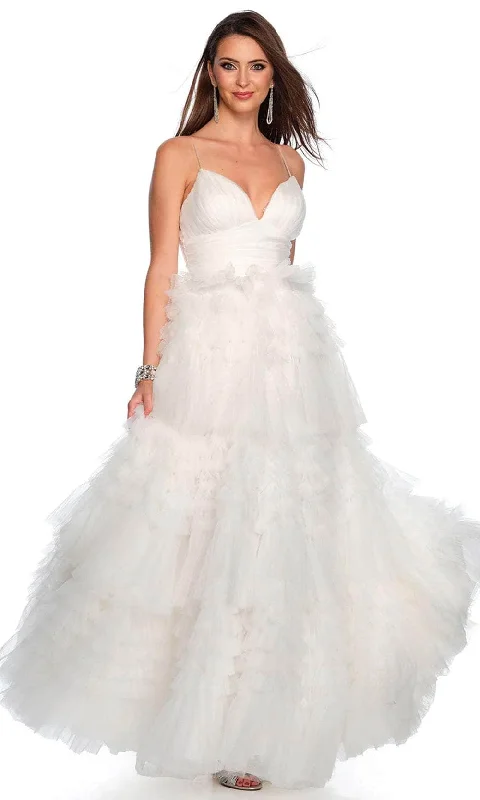 Dave & Johnny Bridal 11588 - Spaghetti Strap Tulle Bridal Gown