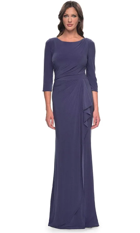 La Femme 30814SC - Jersey Quarter Sleeve Evening Dress