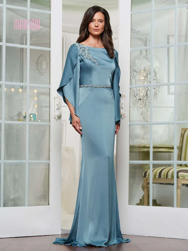 Marsoni by Colors MV1348 - Crystal and Beaded Embellished Evening Gown