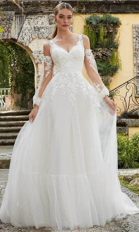 Mori Lee Bridal 6978 - Detachable Sleeve Wedding Dress