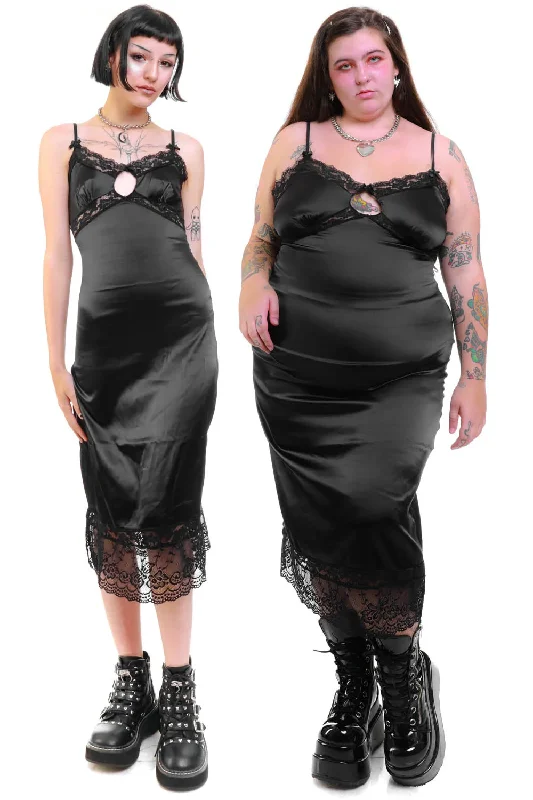 Siouxsie Black Slip Dress